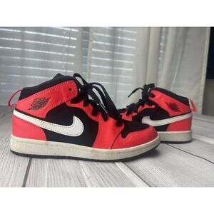Nike Air Jordan 1 Mid GS Infrared Youth Size 1Y